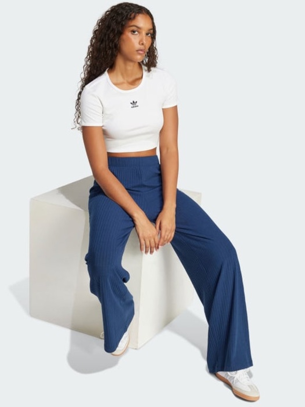 Adidas Ribbed Crop T-Shirt - Slim Fit Essential ✨XL -NWT [·SOLD OUT EVERYWHERE·]